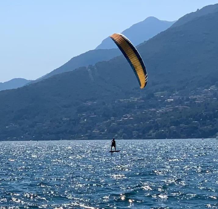 Lago-Apartment Midy, Sfeervol, Zwembad, Airco Domaso Exteriör bild